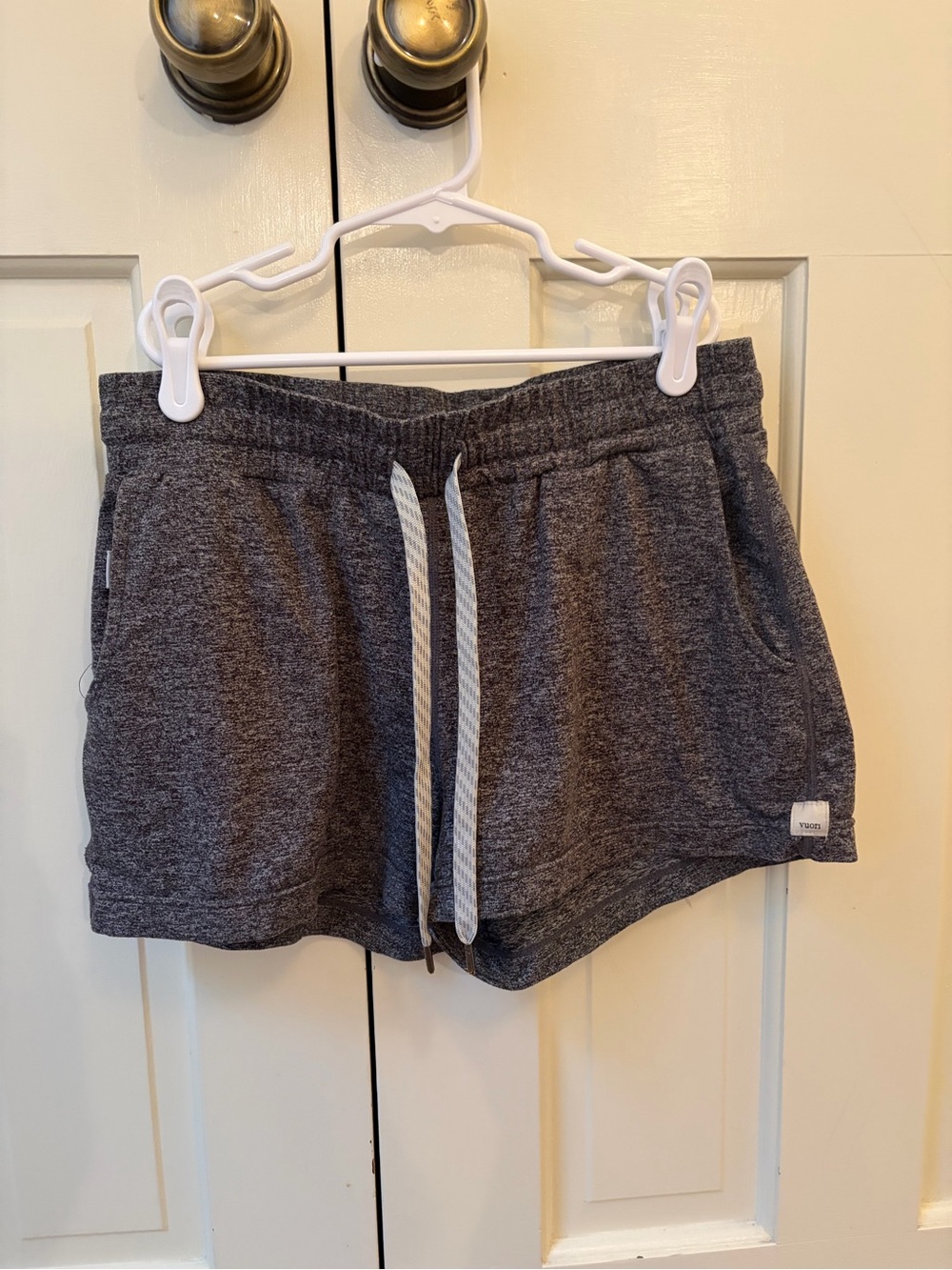 Vuori Women's Gray Drawstring Athletic Shorts